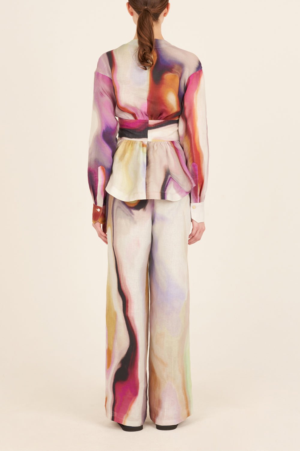 SILVIA TCHERASSI-Saanvi Blouse - Iridescent Marble-