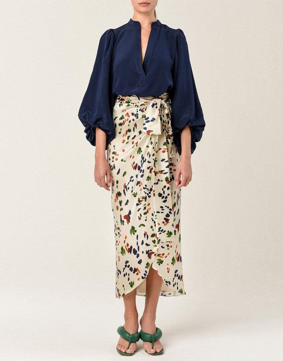 SILVIA TCHERASSI-Navy Sanford Blouse-