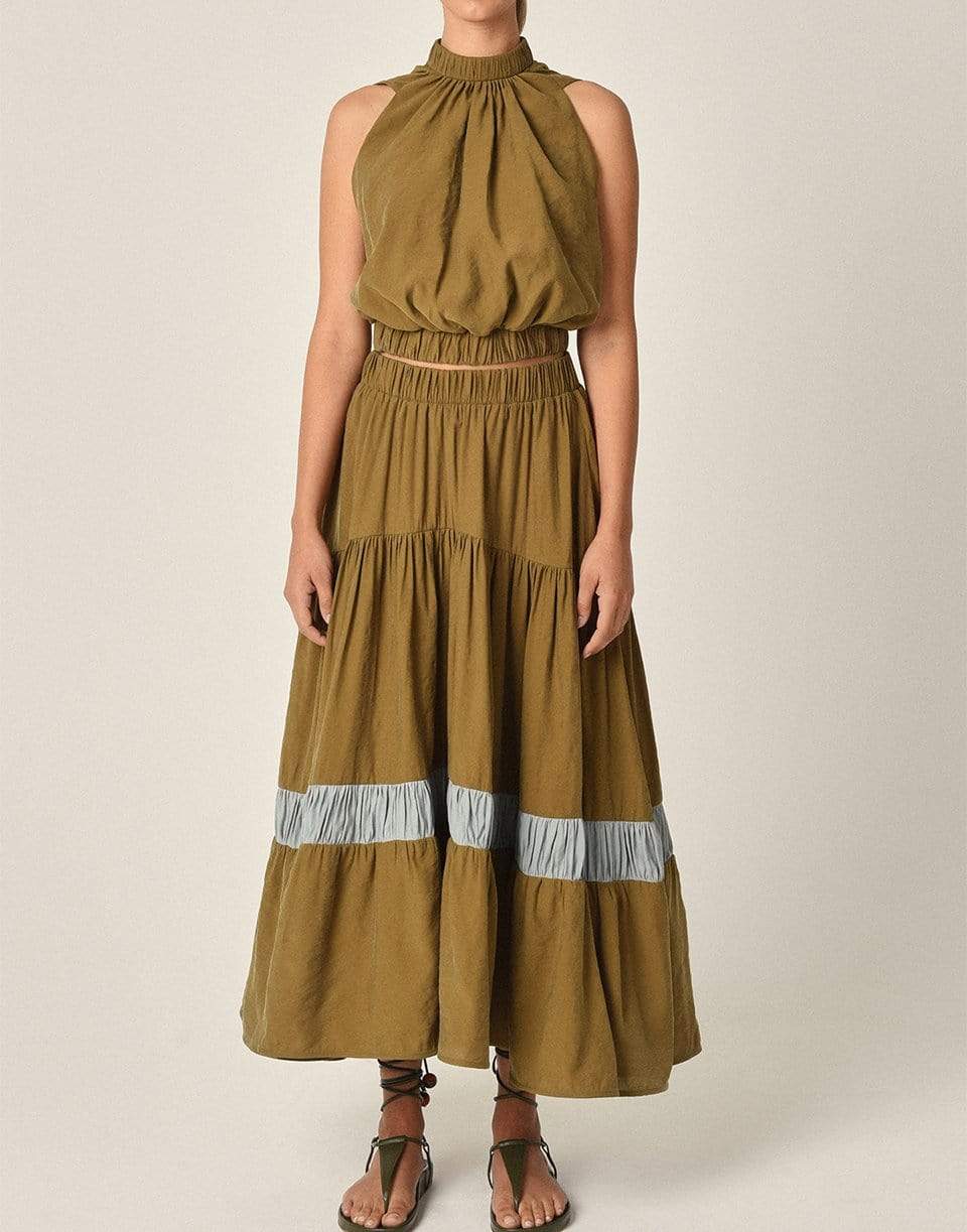 SILVIA TCHERASSI-Stefano Blouse - Olive-