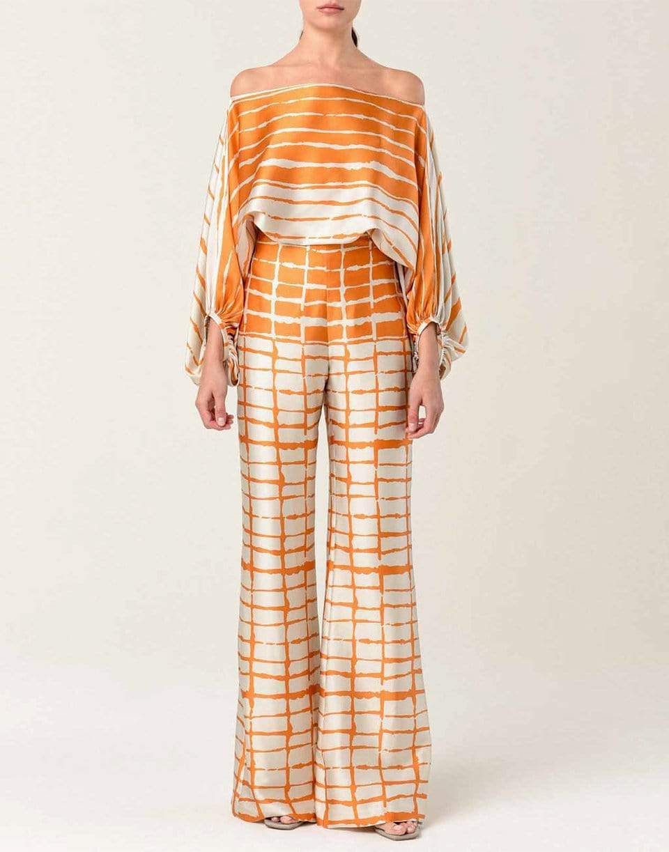 SILVIA TCHERASSI-Orange Bellagio Blouse-