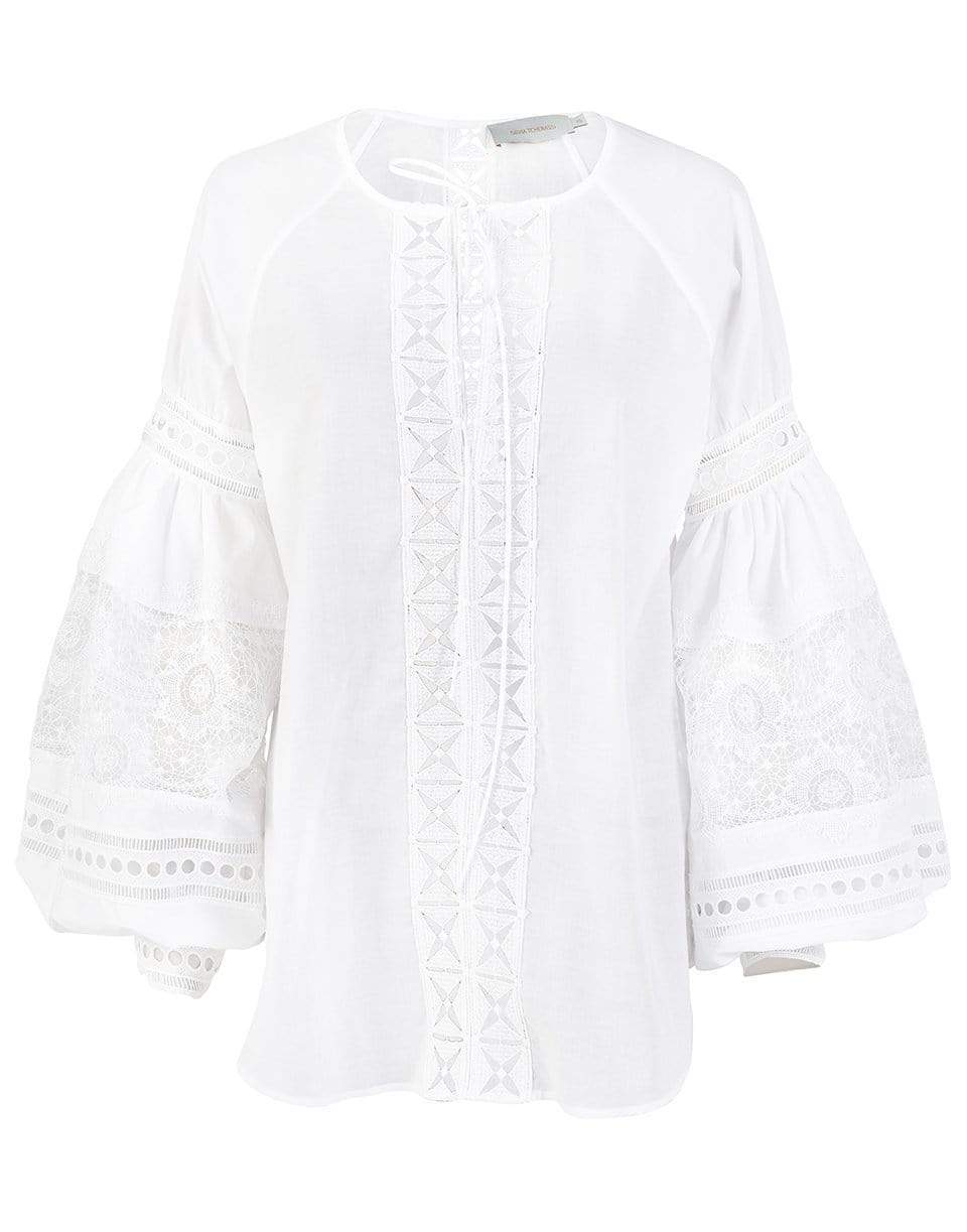SILVIA TCHERASSI-White Cotton Bethesda Blouse-