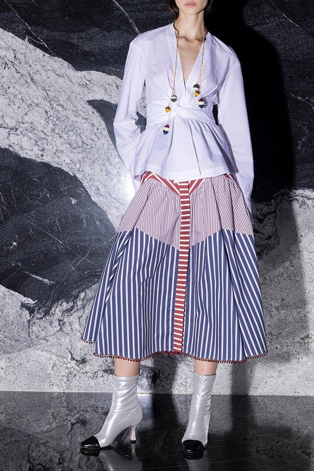 SILVIA TCHERASSI-Saanvi Blouse - White-