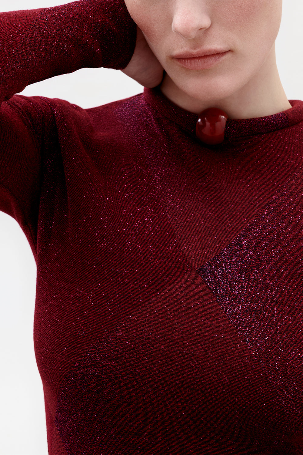Lalia Long Sleeve T-Shirt-RED-XS-CLOTHINGTOPT-SHIRT-SILVIA TCHERASSI