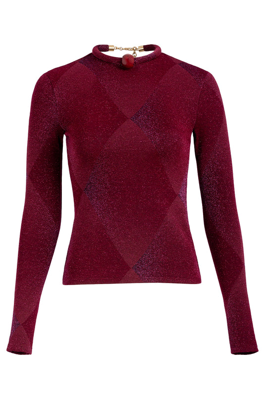 Lalia Long Sleeve T-Shirt-RED-XS-CLOTHINGTOPT-SHIRT-SILVIA TCHERASSI