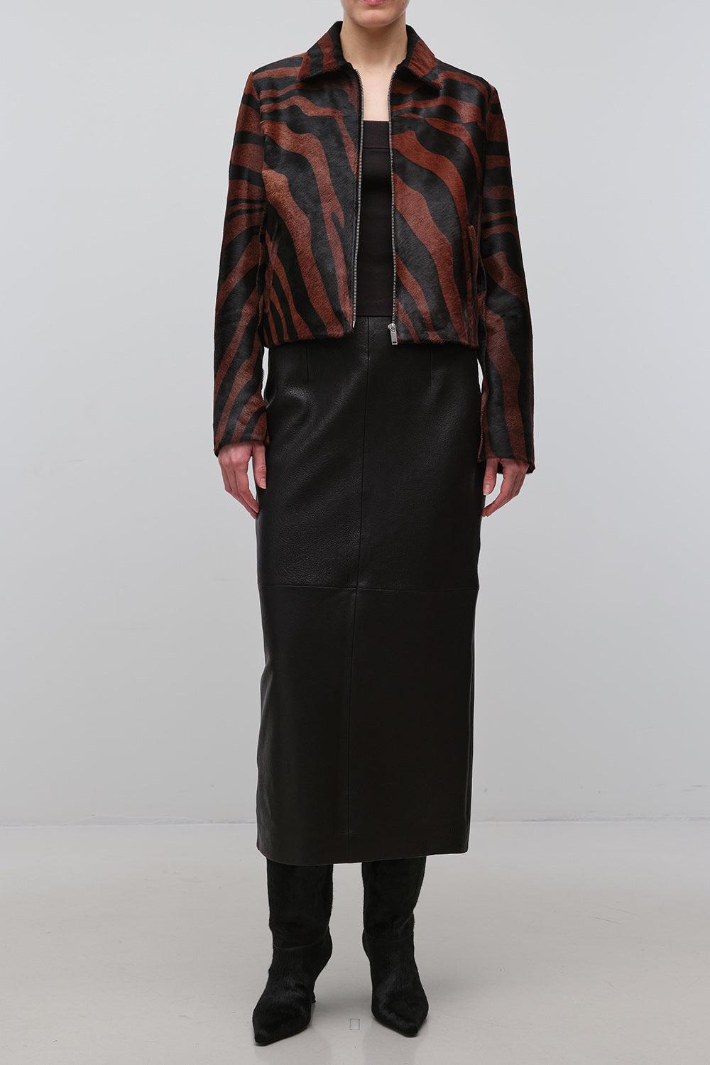 Daria Jacket - Zebra-NOVELTY-XS-CLOTHINGCOATLEATHER-SIMKHAI