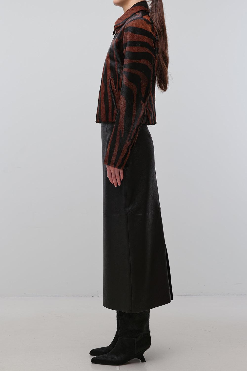 Daria Jacket - Zebra-NOVELTY-XS-CLOTHINGCOATLEATHER-SIMKHAI