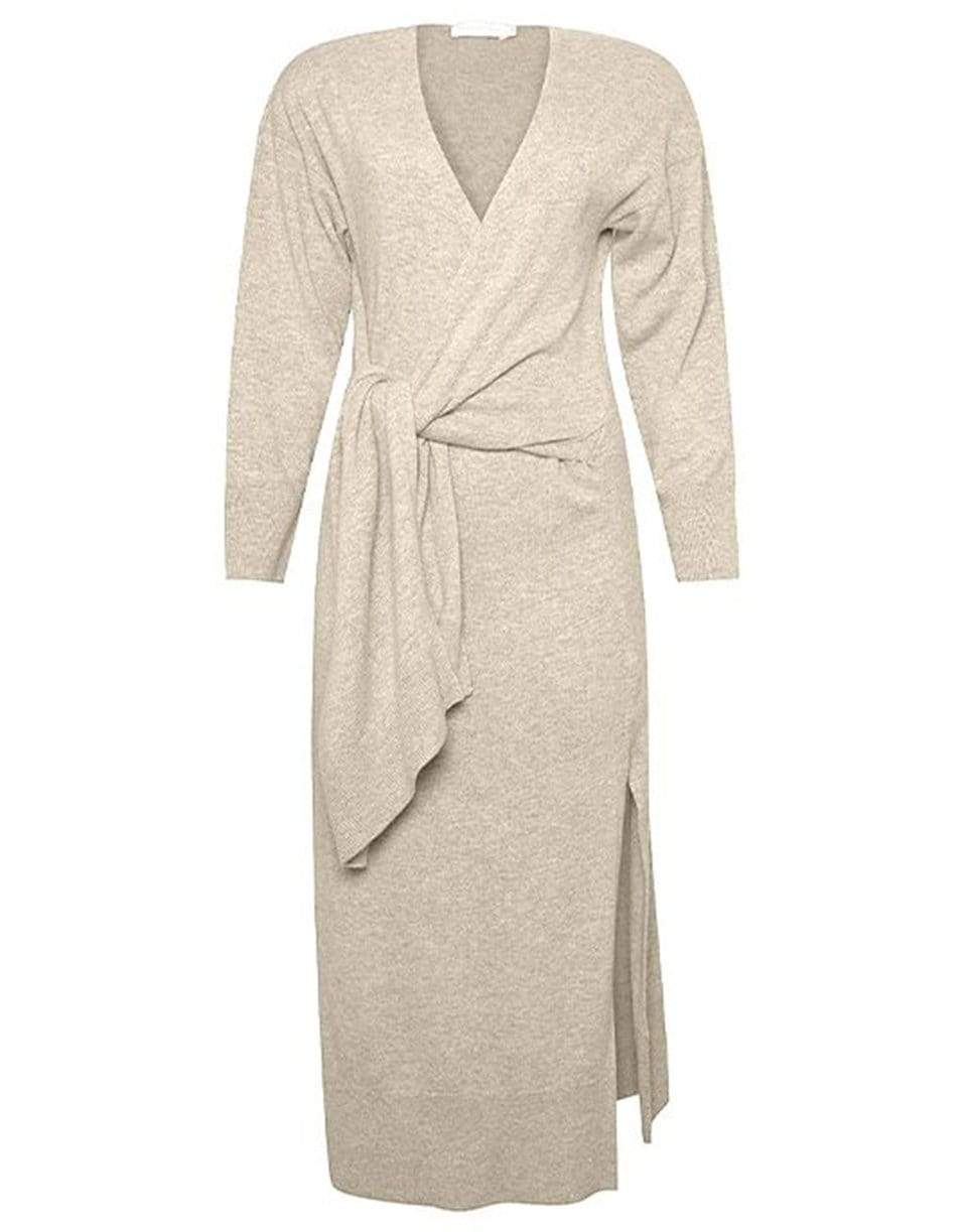 SIMKHAI-Skyla Loungewear Knit Wrap Dress-