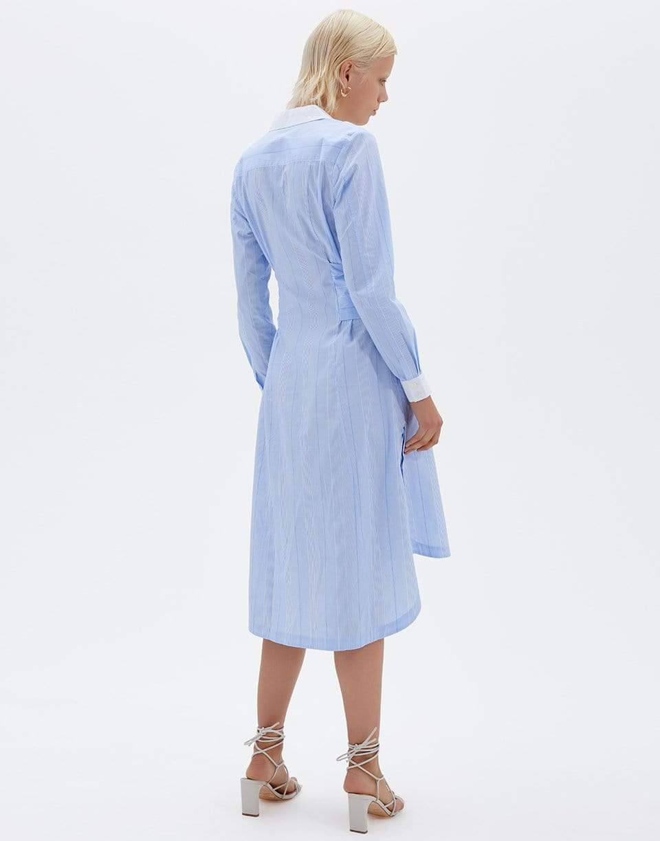 SIMKHAI-Carla Cotton Oxford Midi
Shirt Dress-