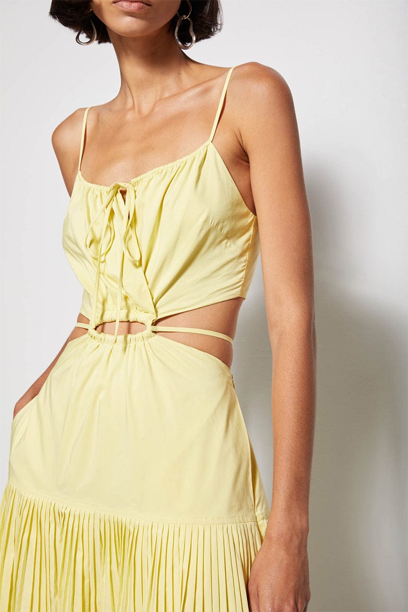 SIMKHAI-Rem Pleated Maxi Dress-