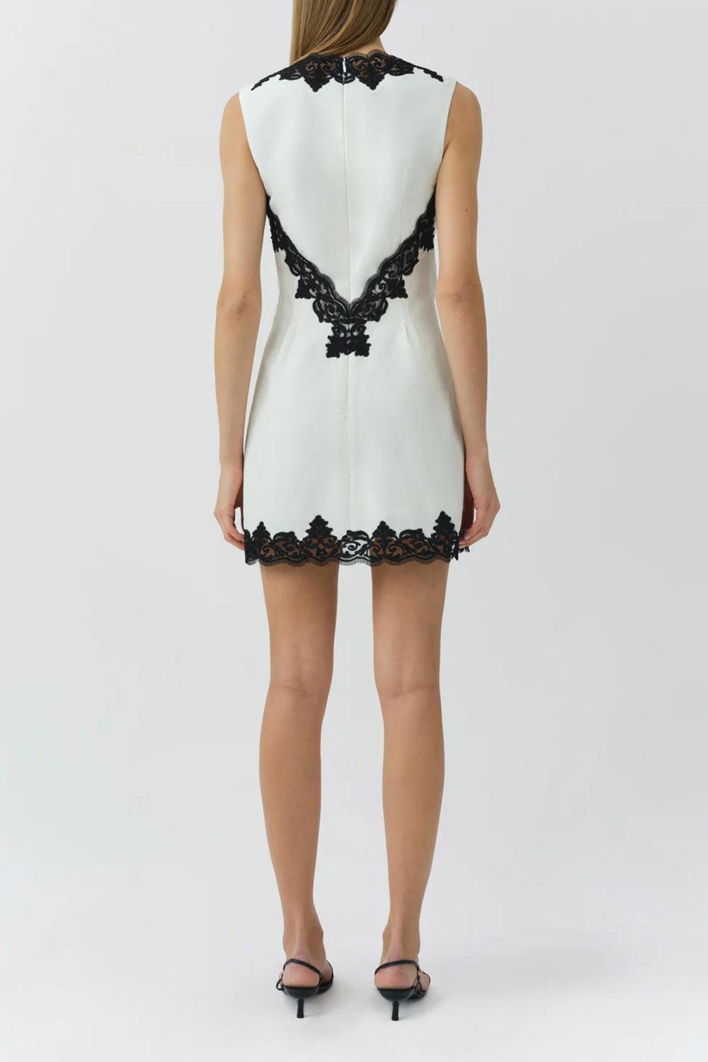 Minna Lace Mini Dress-CREAM-0-CLOTHINGDRESSCASUAL-SIMKHAI