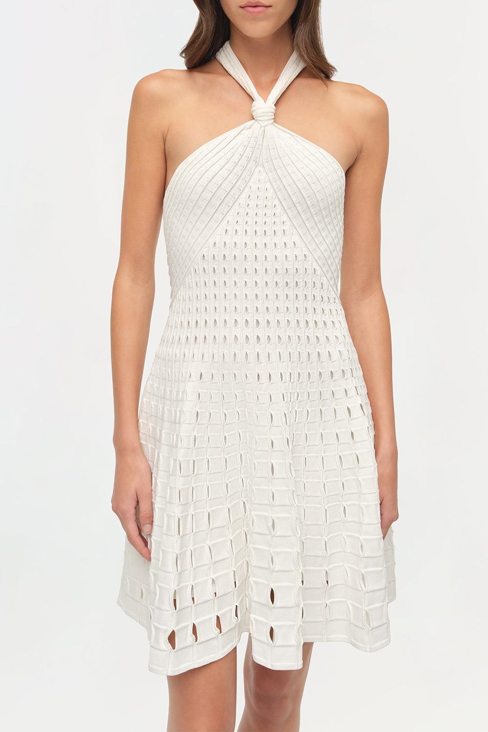 Jenna Mini Dress-CREAM-XS-CLOTHINGDRESSCASUAL-SIMKHAI