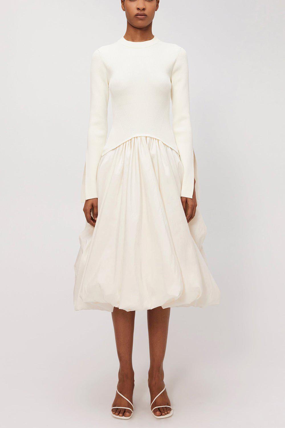 SIMKHAI-Kenlie Dress - Ivory-