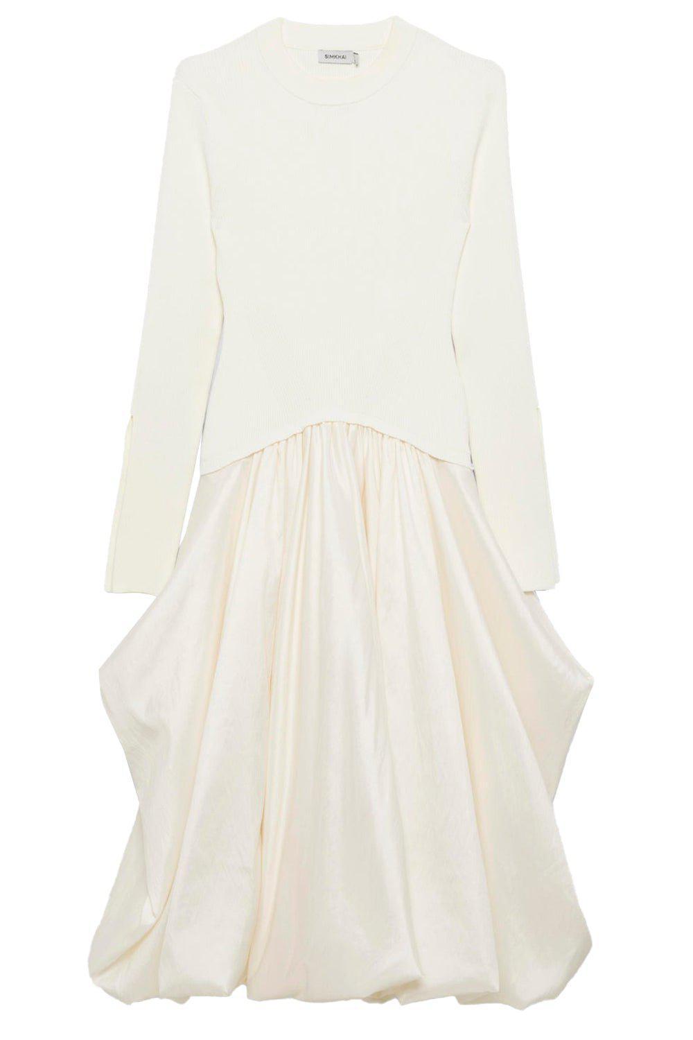 SIMKHAI-Kenlie Dress - Ivory-