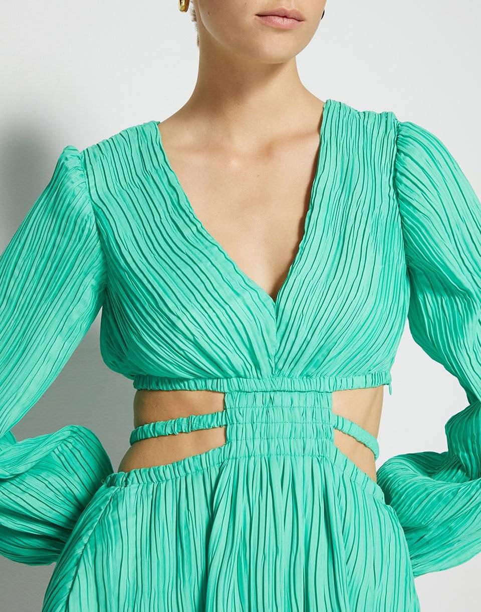 SIMKHAI-Londyn Mushroom Pleat Dress-