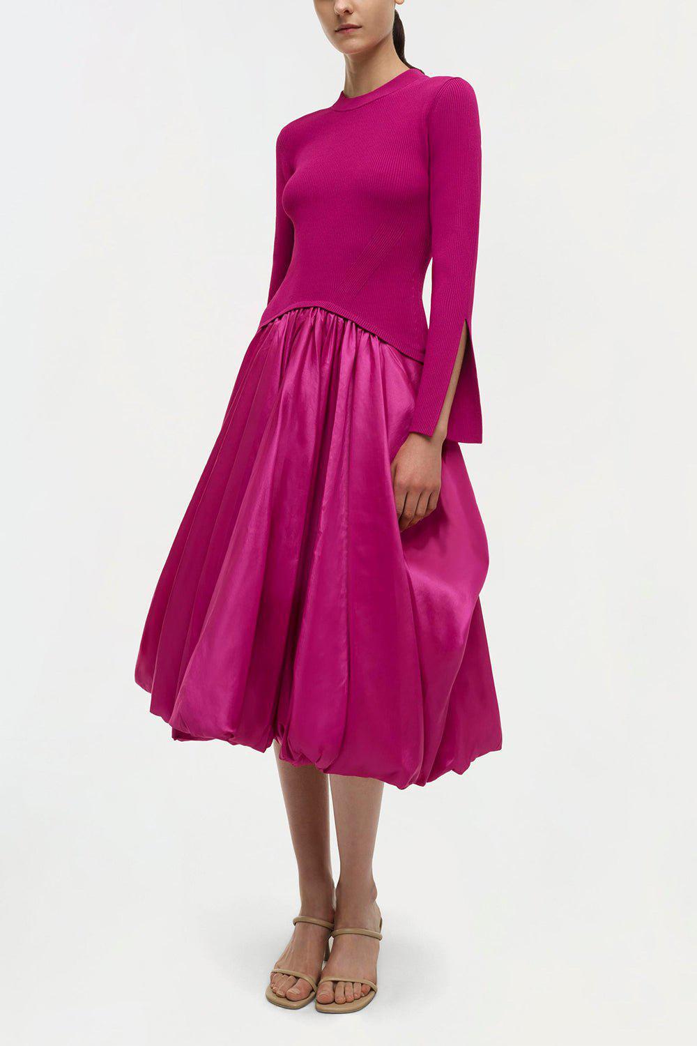 SIMKHAI-Kenlie Dress - Magenta-