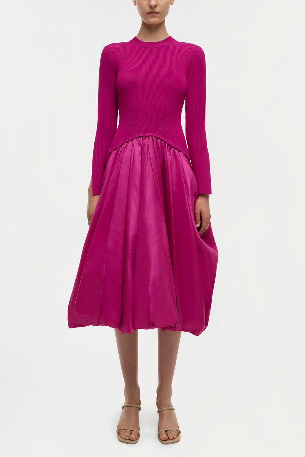 SIMKHAI-Kenlie Dress - Magenta-