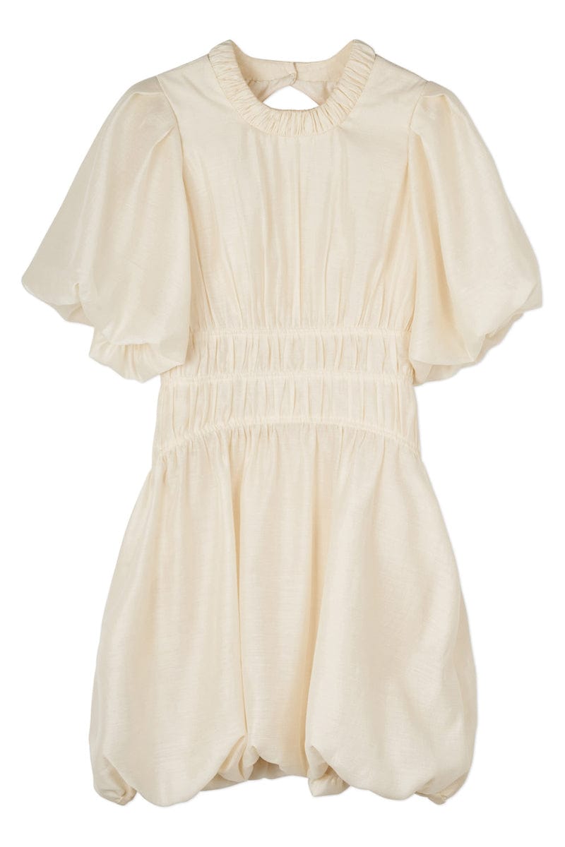 SIMKHAI-Echo Bubble Hem Mini Dress-