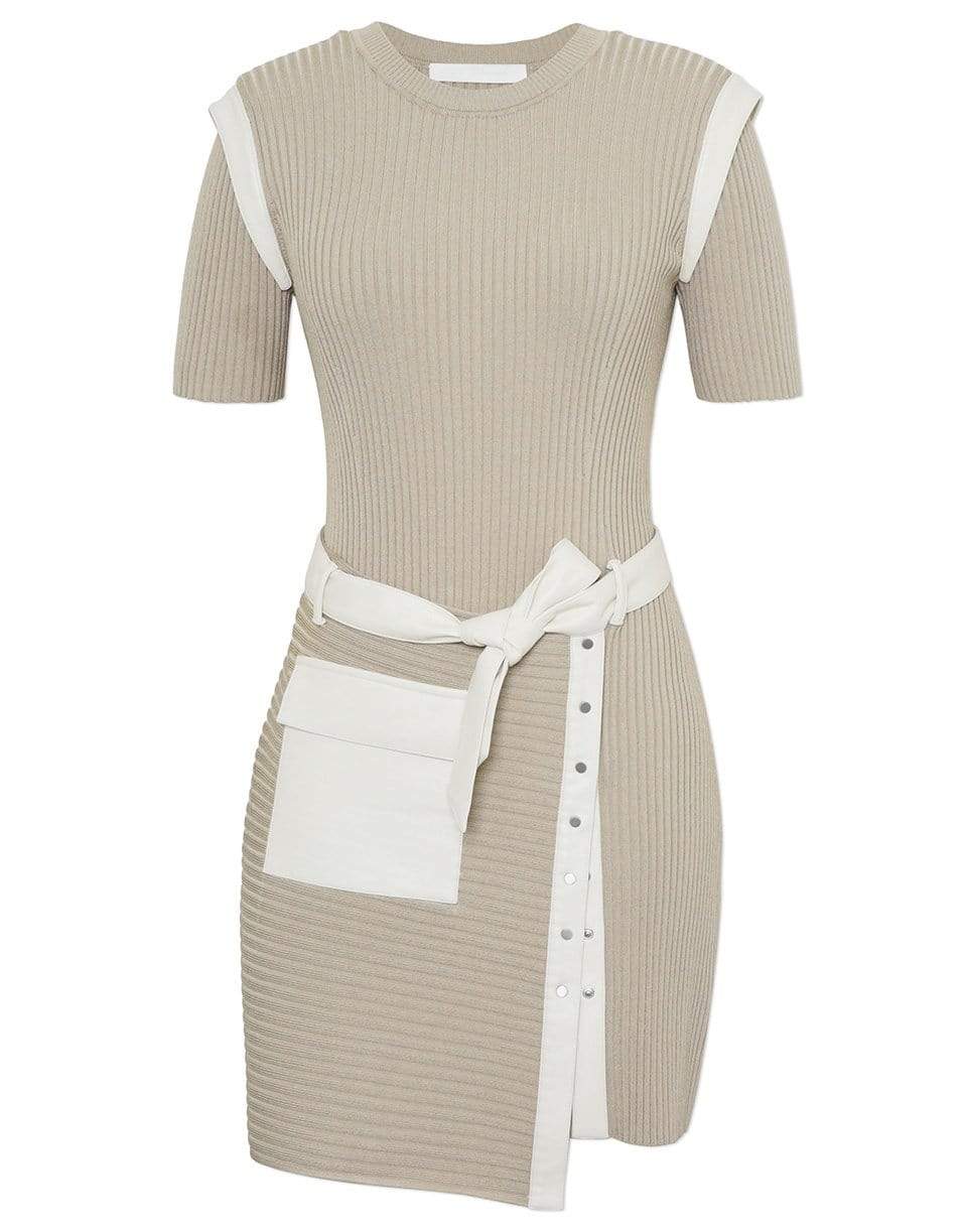 SIMKHAI-Hardin Rib Belted Dress-