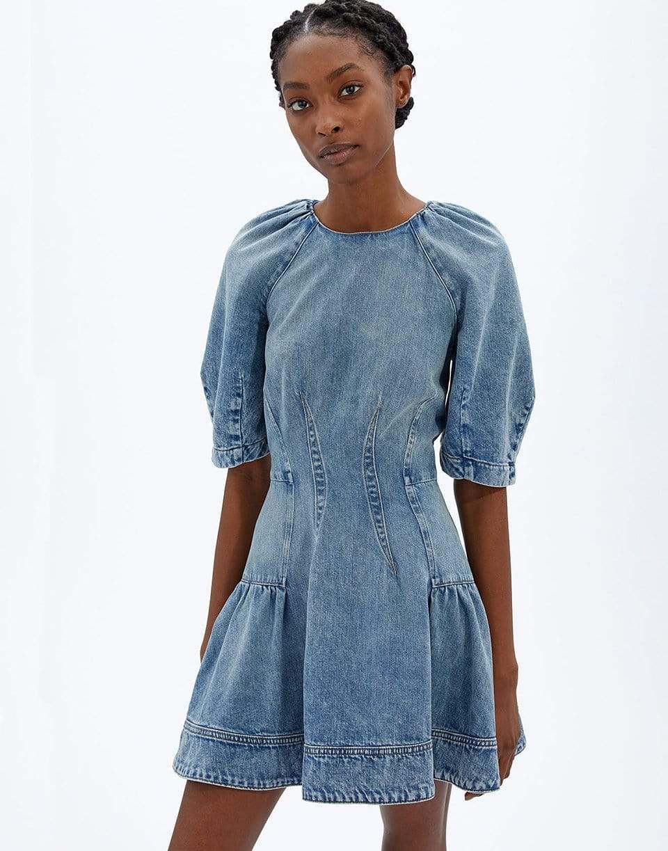 SIMKHAI-Holland Denim Mini Dress-