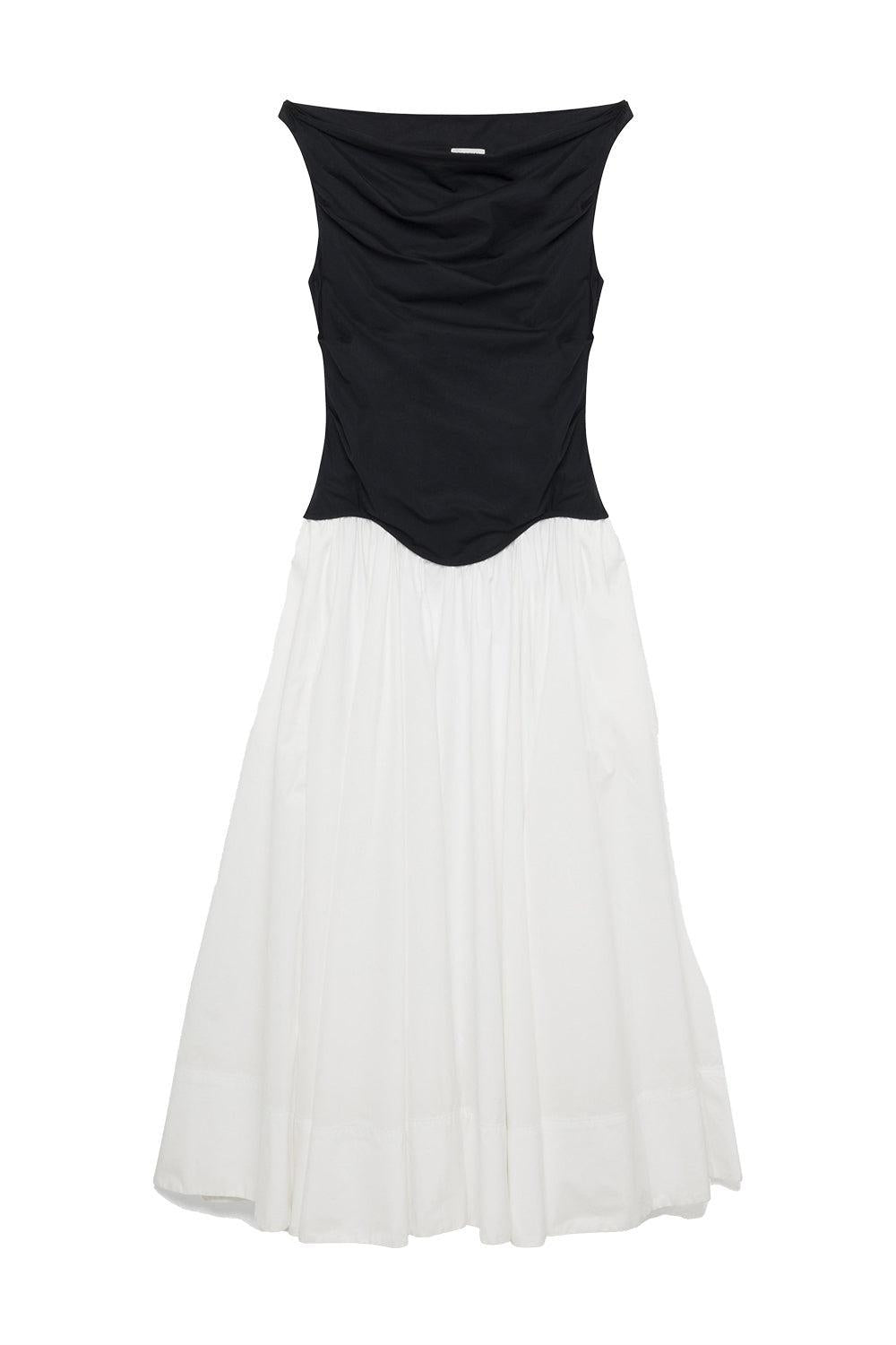 Cersei Dress - White Black Multi