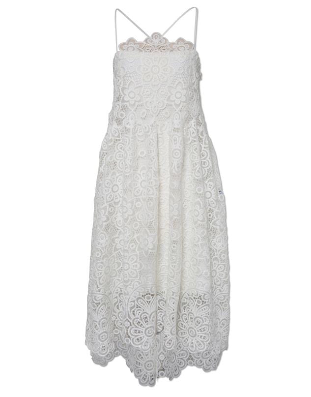 SIMKHAI-Zayna Guipure Midi Dress-