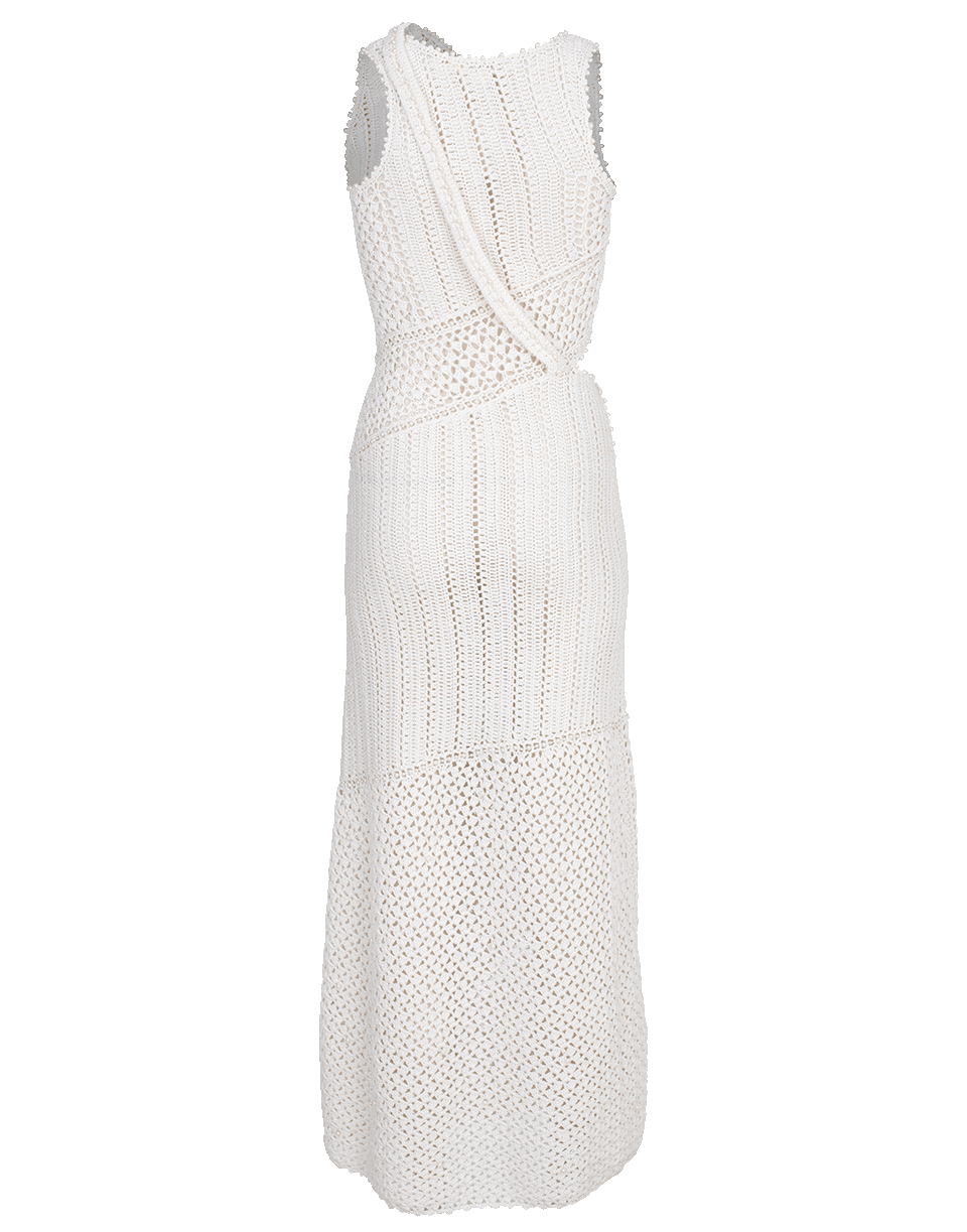 SIMKHAI-Pearl Crochet Maxi Dress-