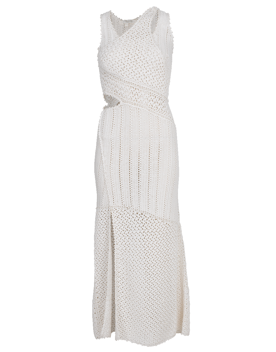 SIMKHAI-Pearl Crochet Maxi Dress-