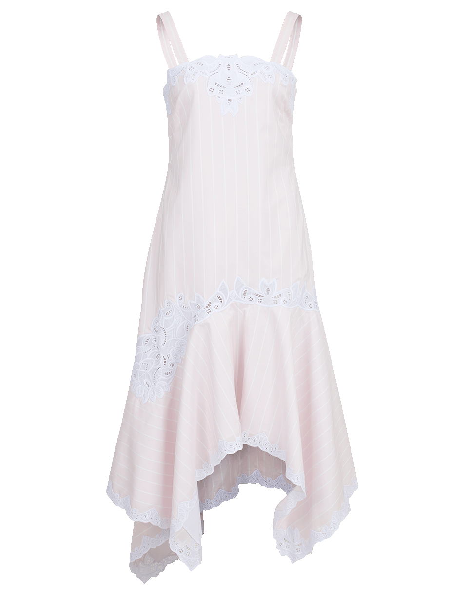 SIMKHAI-Scallop Cutout Embroidered Dress-