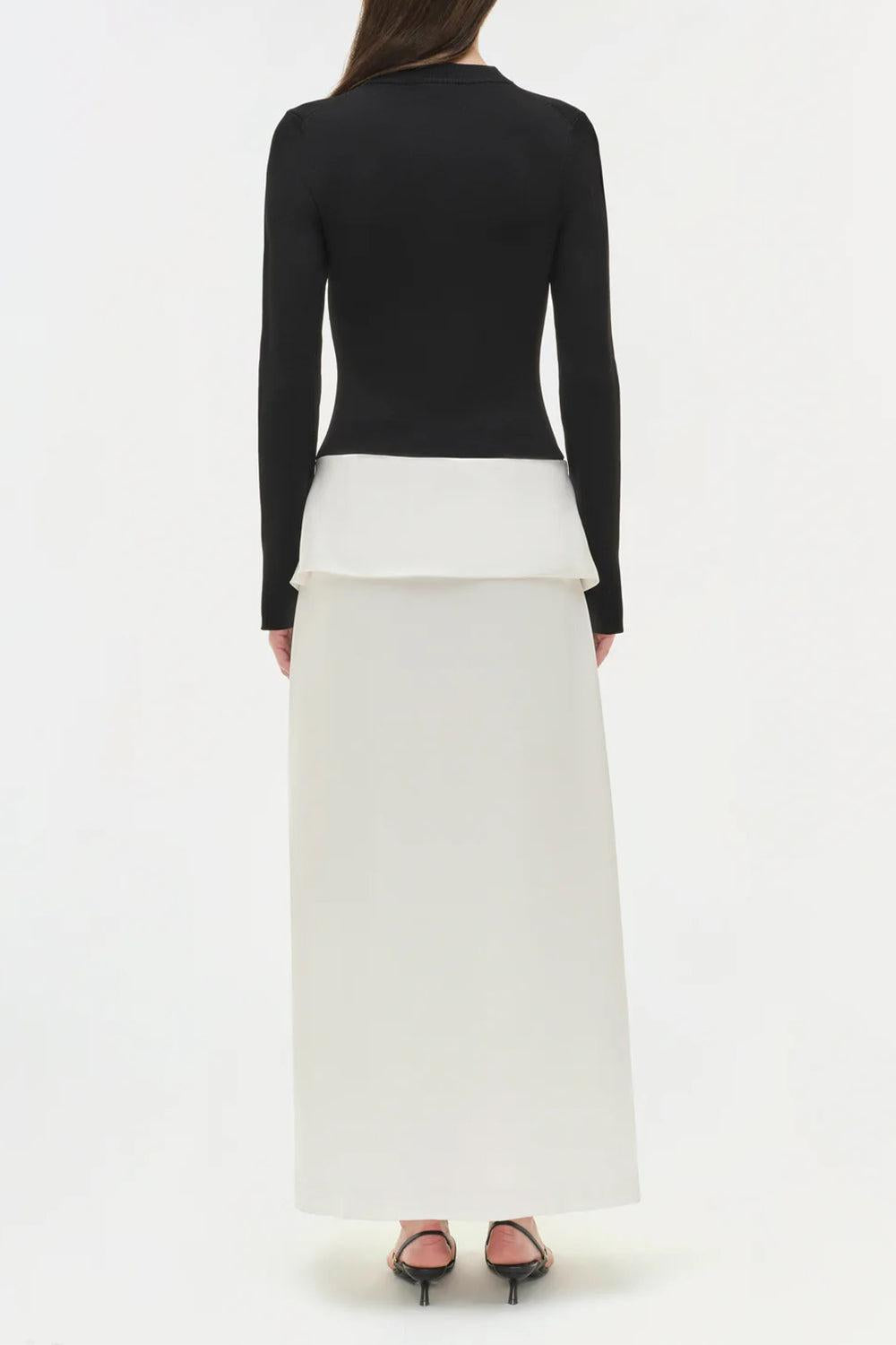 Ornella Long Sleeve Midi Dress-BLACK-XS-CLOTHINGDRESSCOCKTAIL-SIMKHAI