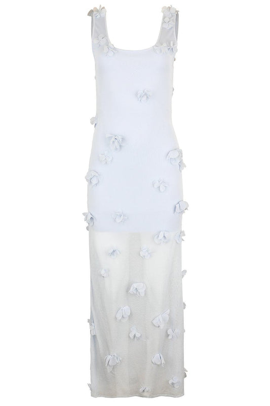 Ivi Floral Applique Midi Dress-BLUE-XS-CLOTHINGDRESSCOCKTAIL-SIMKHAI