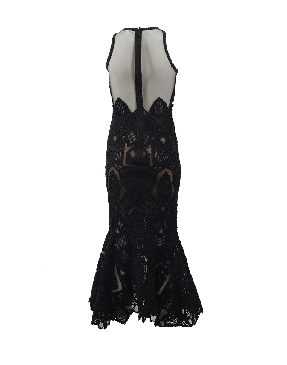 SIMKHAI-Tower Lace Gown-BLACK
