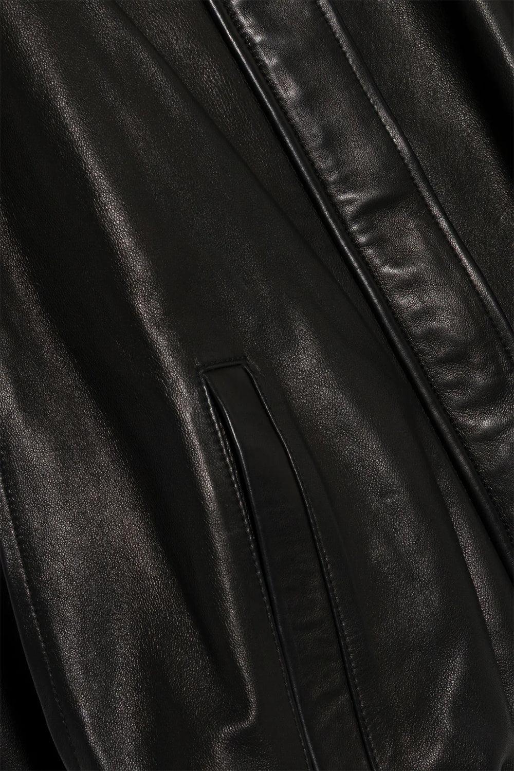 Jada Leather Cape Jacket-BLACK-XS-CLOTHINGJACKETLEATHER-SIMKHAI