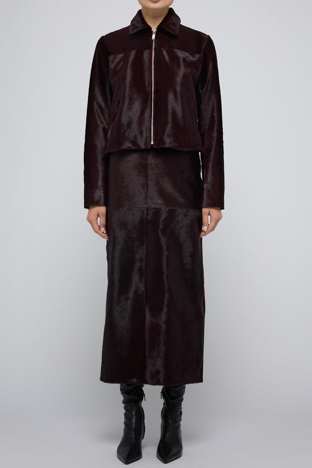 Daria Jacket - Fig-BROWN-XS-CLOTHINGJACKETLEATHER-SIMKHAI