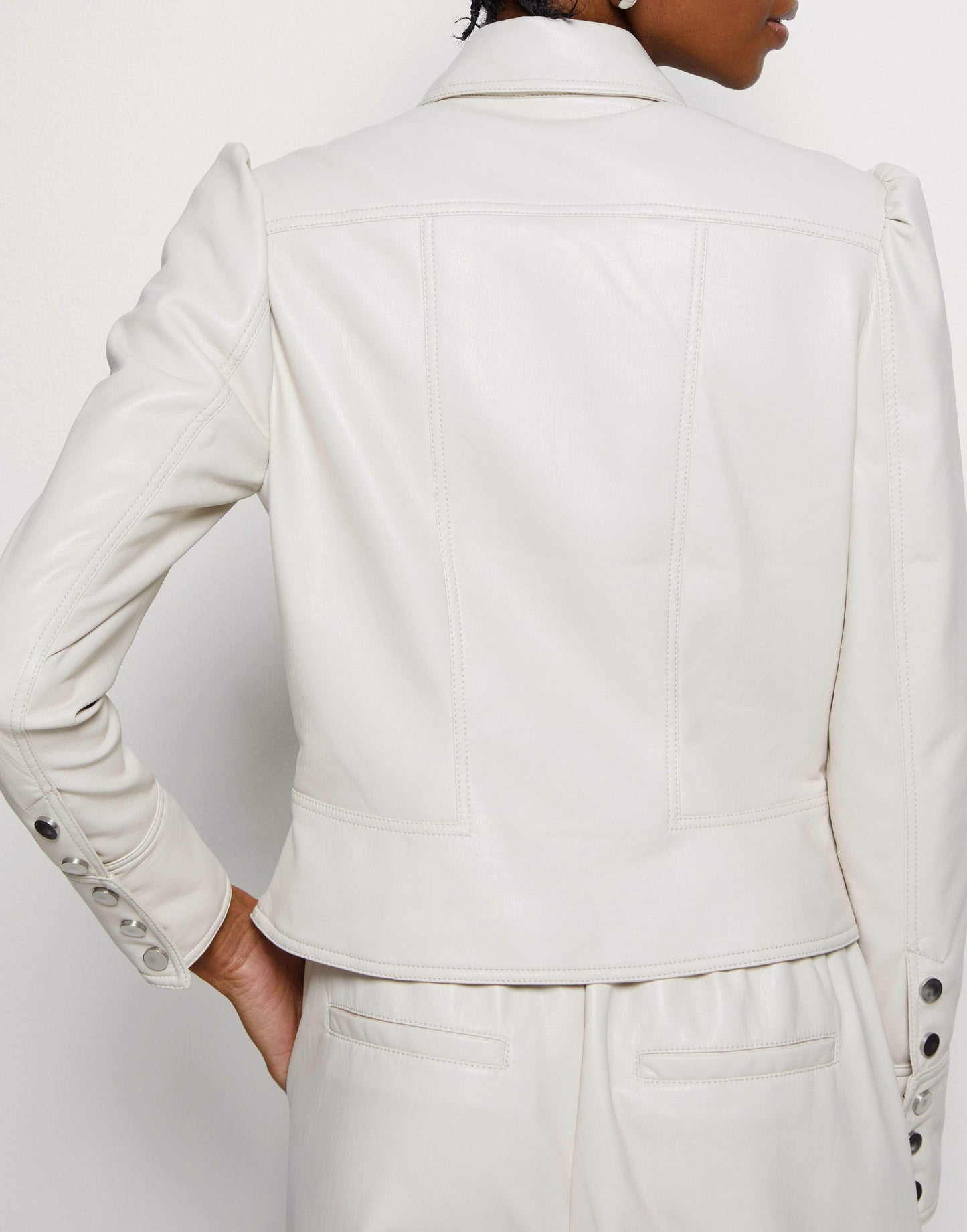 SIMKHAI-Wyatt Vegan Leather Zip Jacket-