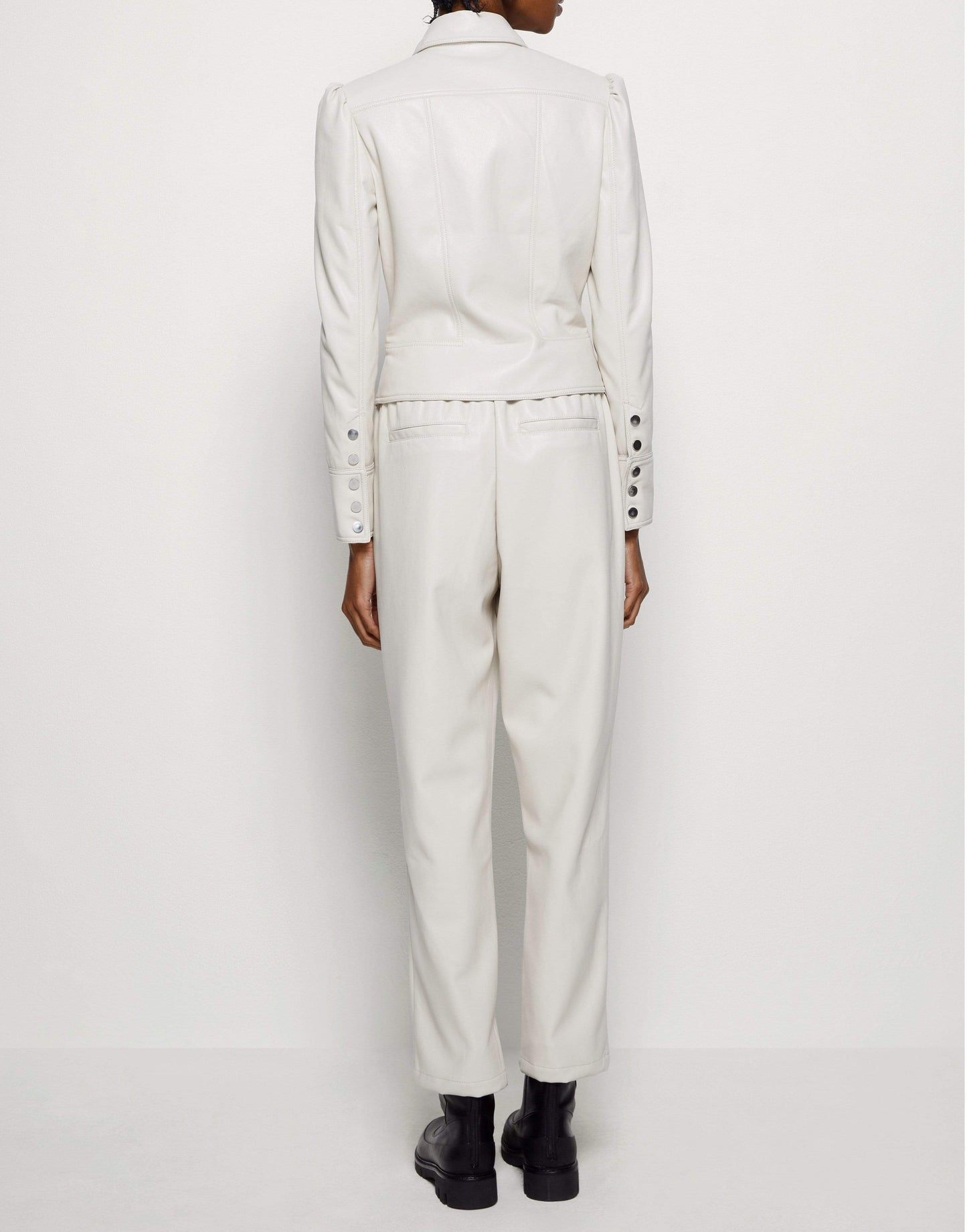SIMKHAI-Wyatt Vegan Leather Zip Jacket-