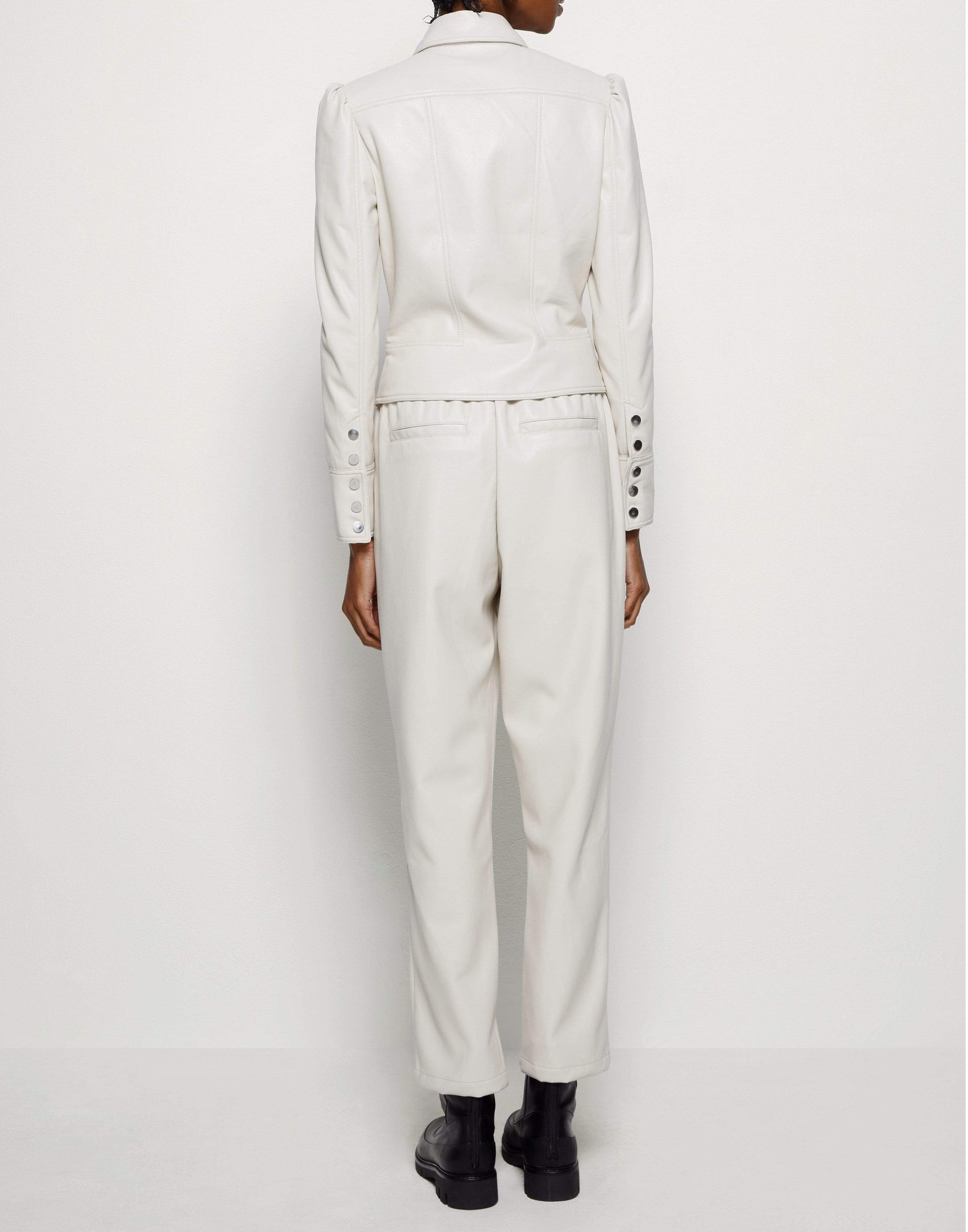SIMKHAI-Wyatt Vegan Leather Zip Jacket-
