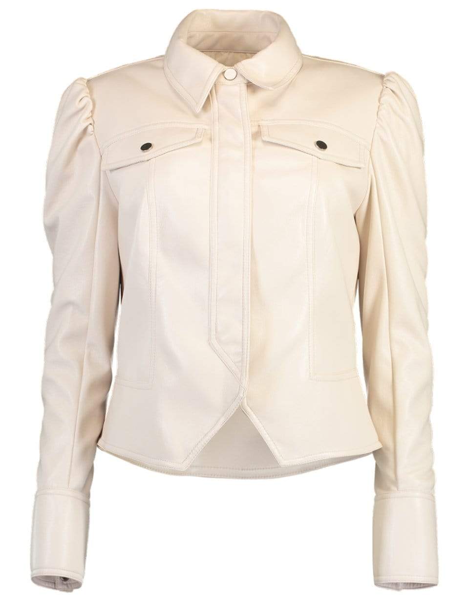 SIMKHAI-Wyatt Vegan Leather Zip Jacket-