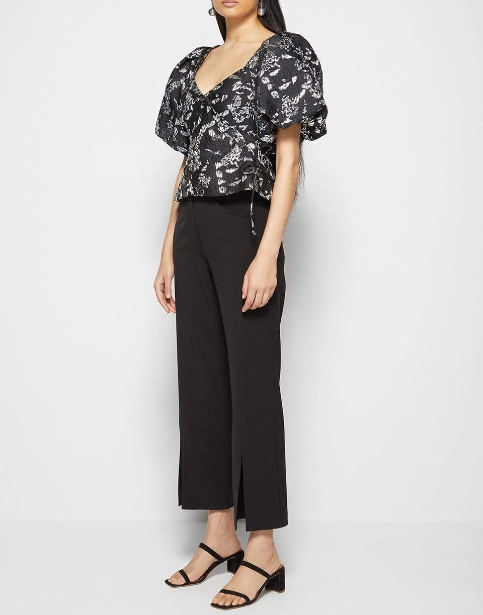 SIMKHAI-Ivy Eco-Twill Pant - Black-