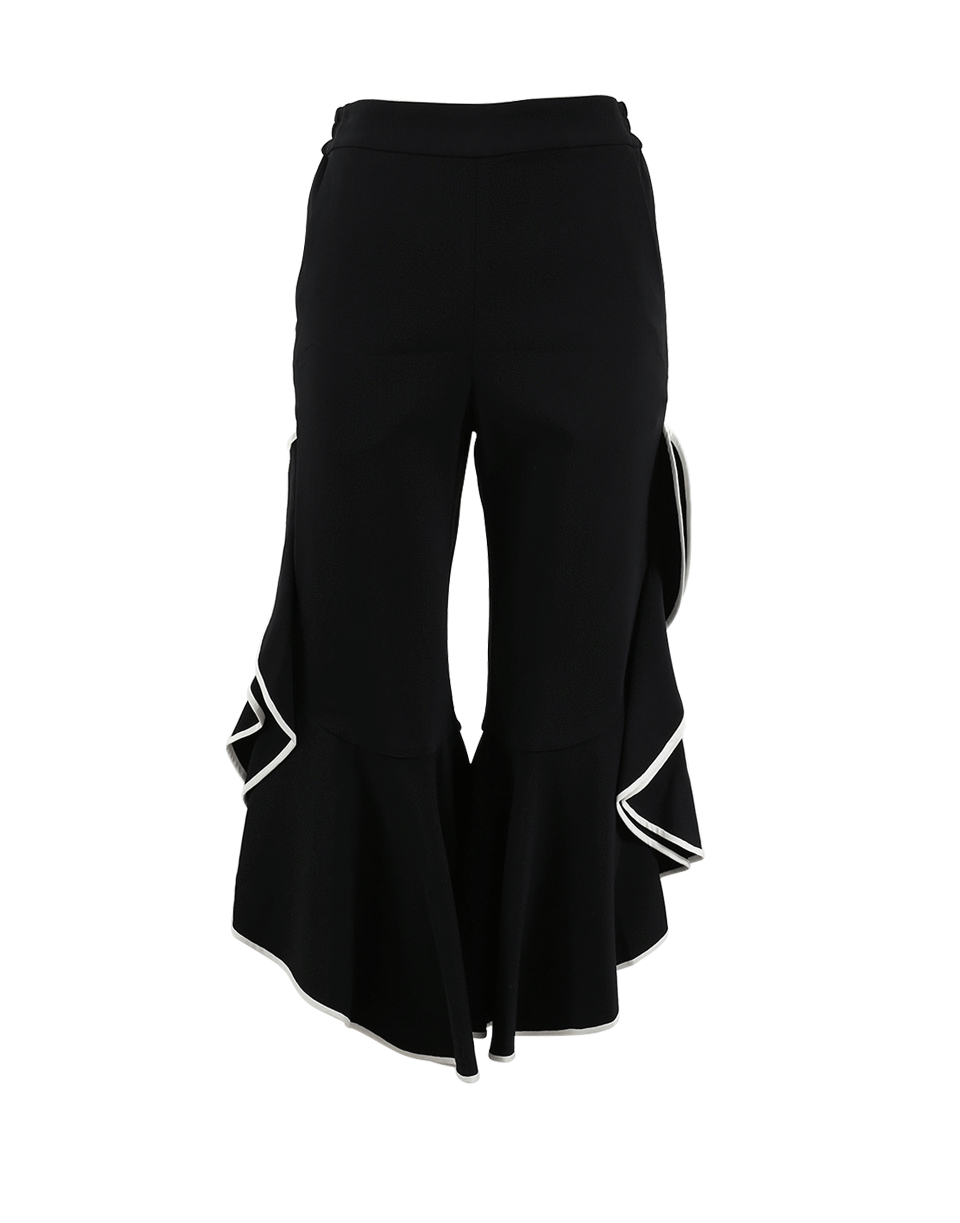 SIMKHAI-Ruffle Cropped Pant-