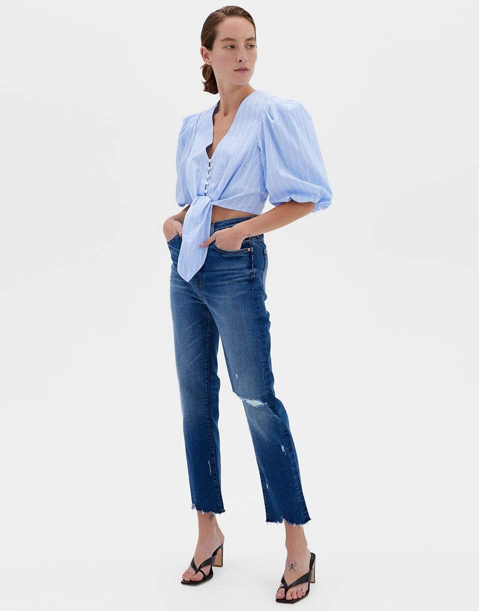 SIMKHAI-River High Rise Straight Jean-