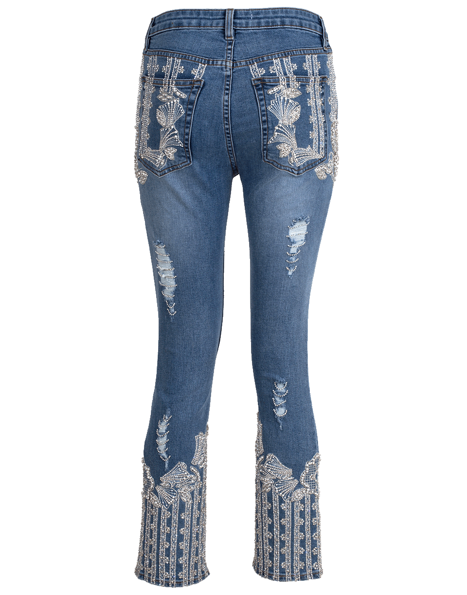 SIMKHAI-Diamonte Stove Pipe Pant-