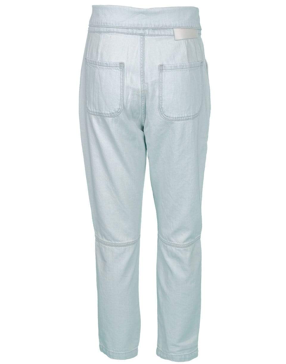 SIMKHAI-Henley Tie Waist Denim Pant-