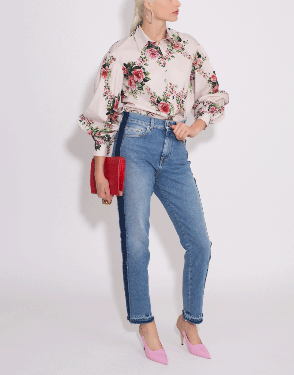 SIMKHAI-Patchwork E-Cig Jeans-