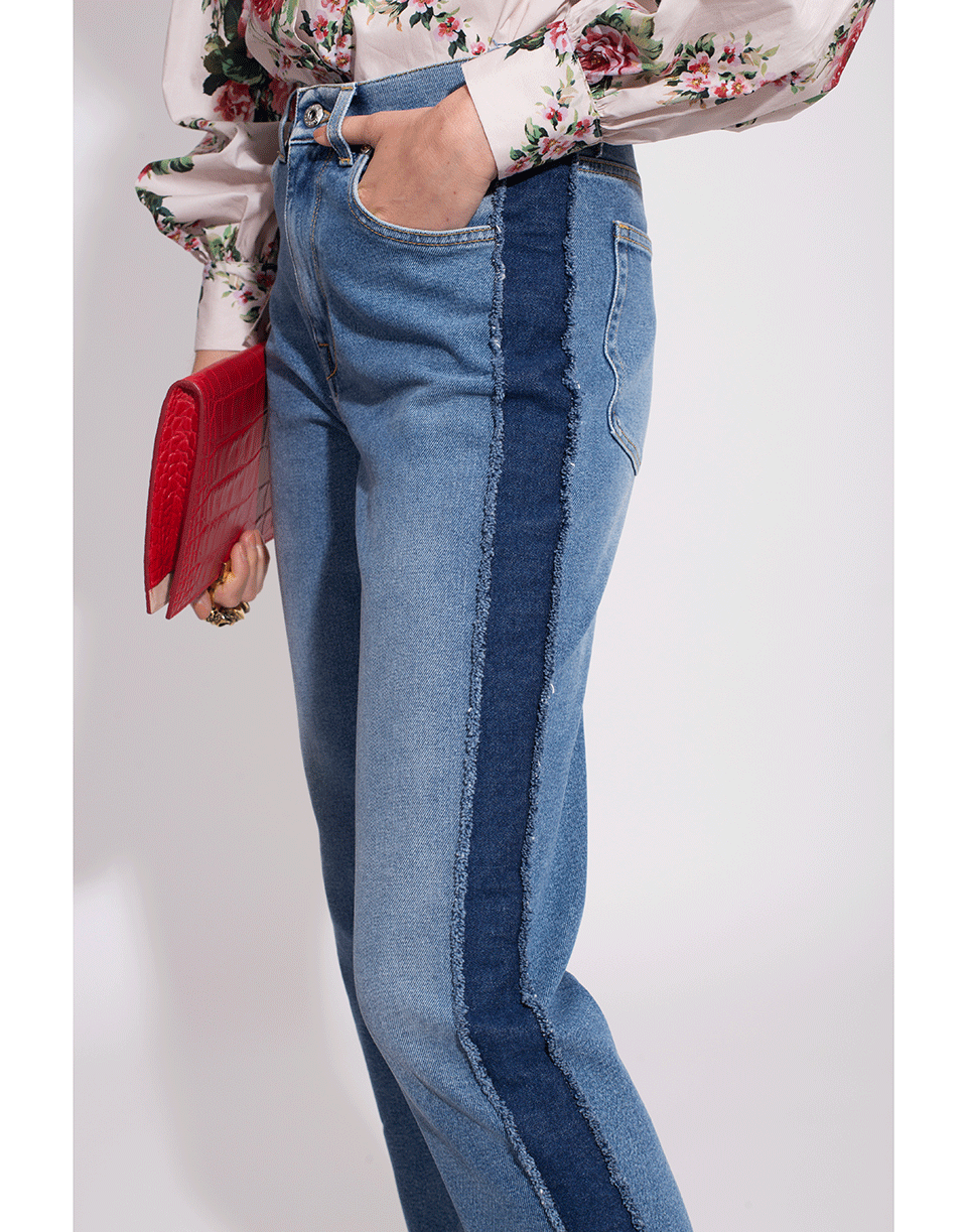 SIMKHAI-Patchwork E-Cig Jeans-