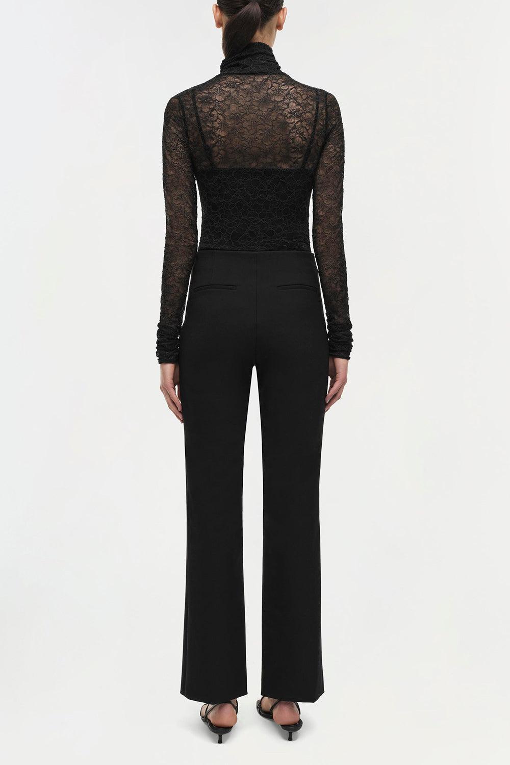 SIMKHAI-Zurie Bodysuit-BLACK