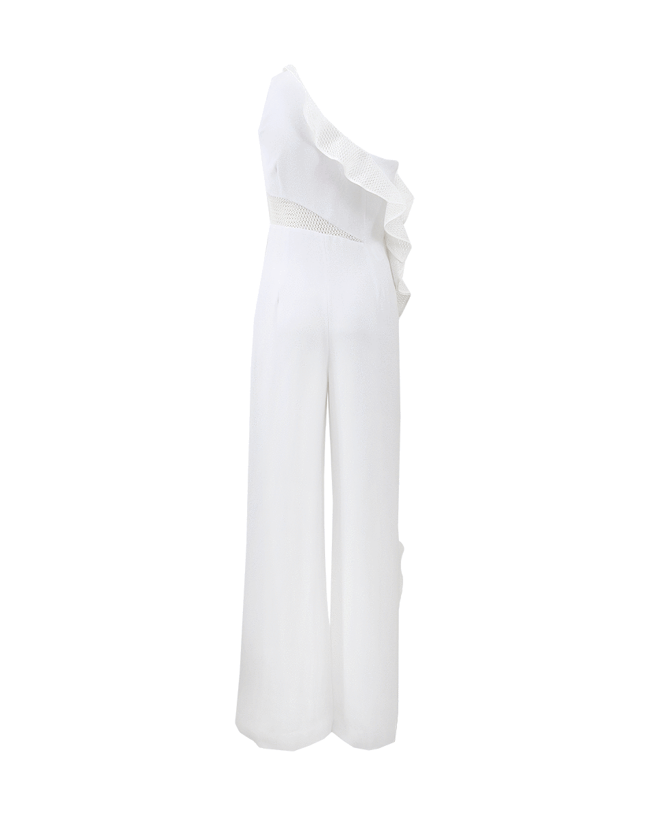 SIMKHAI-Diamond Mesh One Shoulder Jumpsuit-