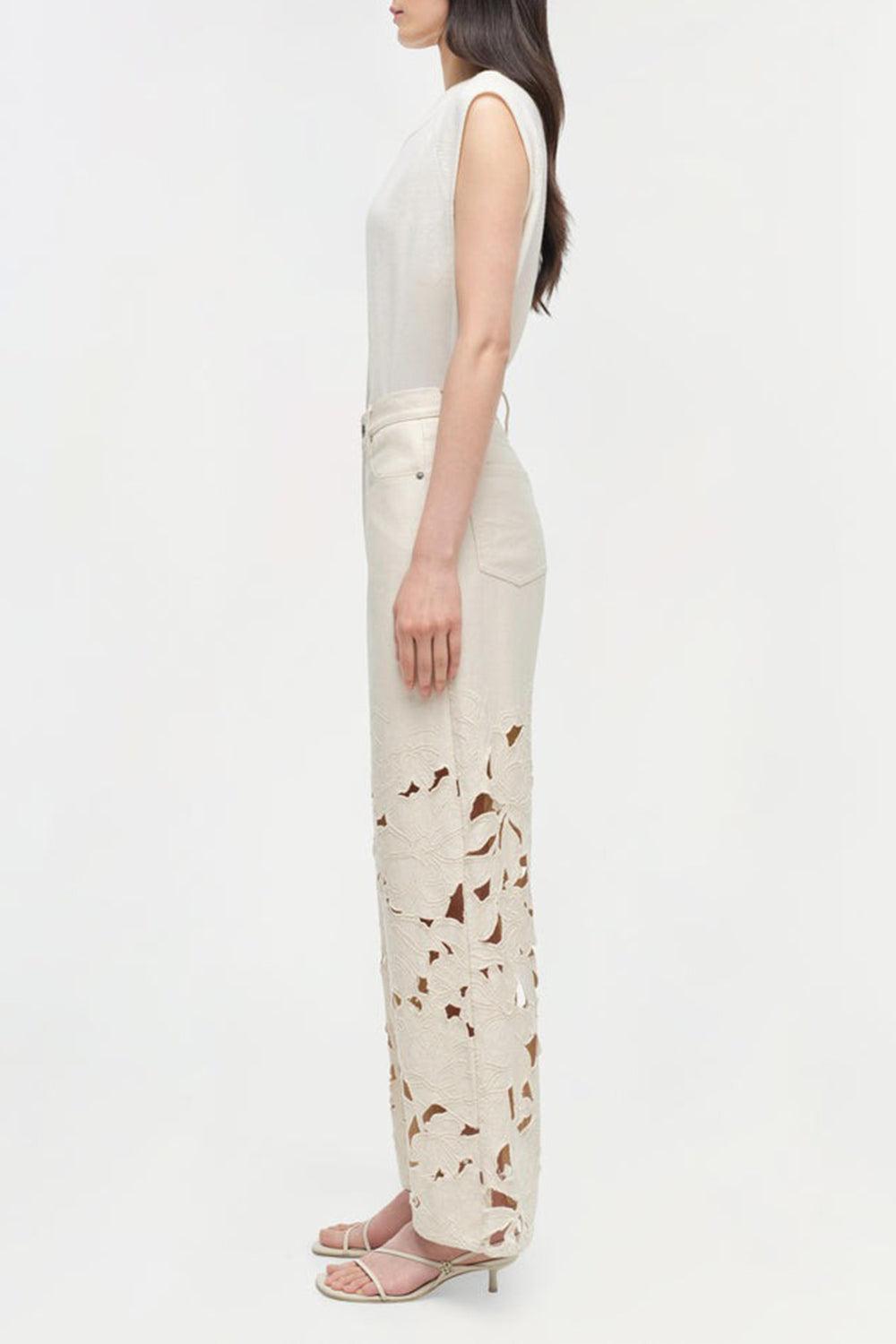 Betty Straight Leg Jean-ECRU-26-CLOTHINGPANTWIDE LEG-SIMKHAI