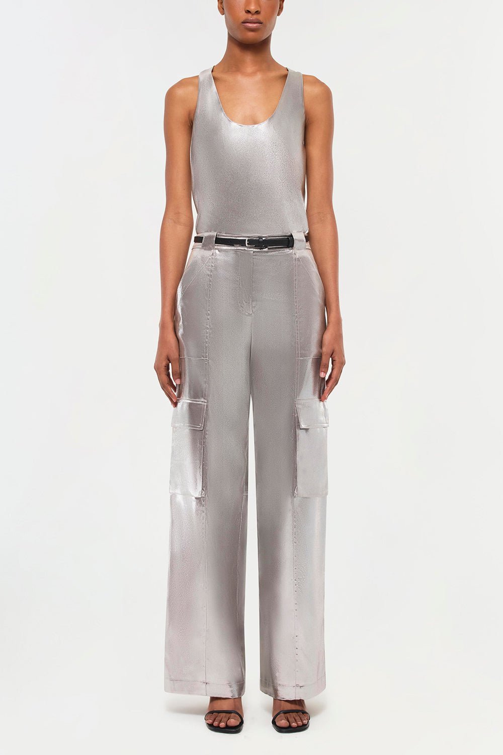 SIMKHAI-Beatriz Pant - Silver-