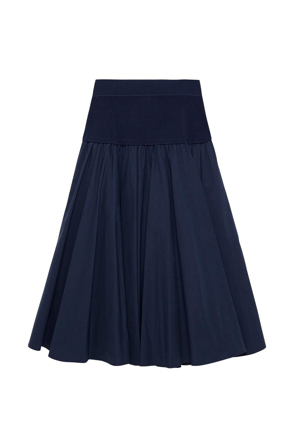 Stella Skirt - Midnight-MIDNIGHT-XS-CLOTHINGSKIRTMIDI-SIMKHAI