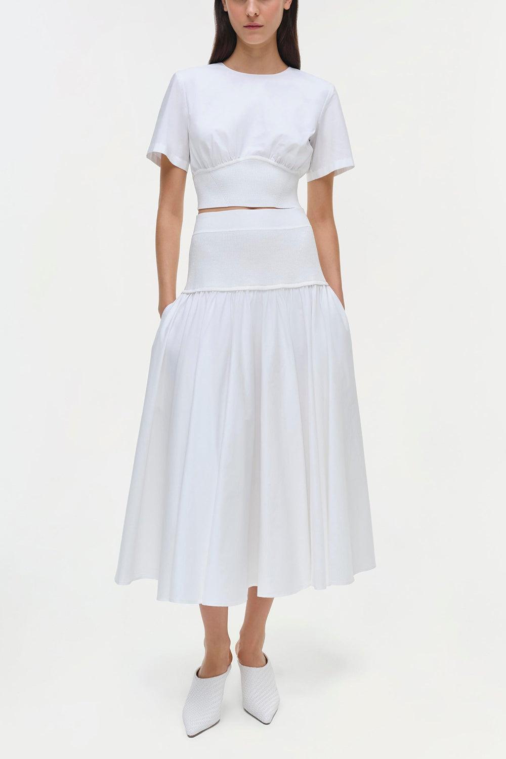 Stella Skirt - White-WHITE-XS-CLOTHINGSKIRTMIDI-SIMKHAI